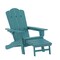 Flash Furniture Blue Adirondack Chair with Ottoman and Cupholder LE-HMP-1044-110-BL-GG - alternate 7